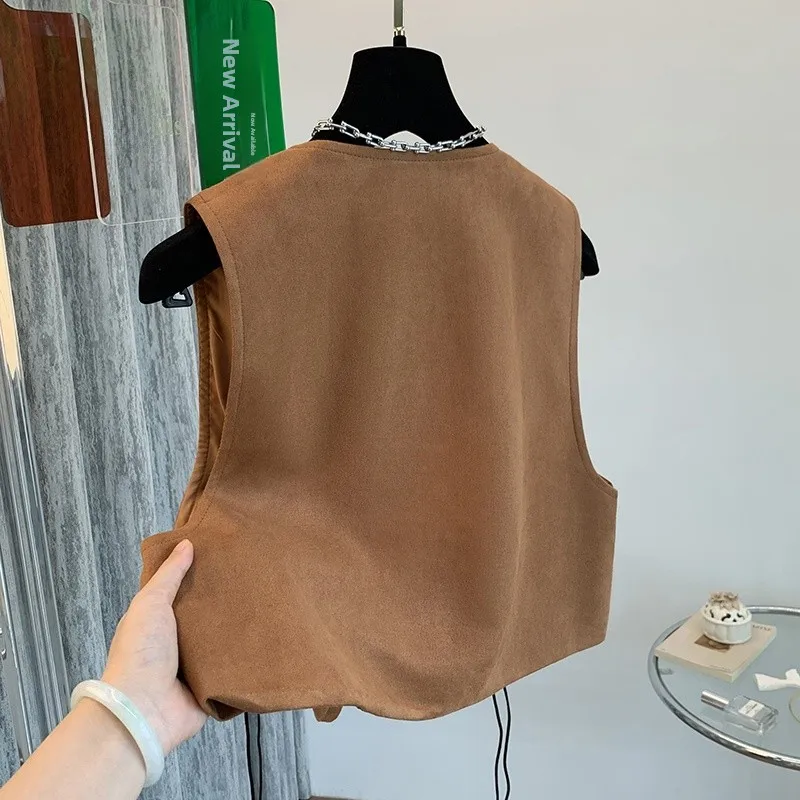 n Sle lourd broderie Vaion Photo correspondant gilet haut jupe coupe ample été mince Polyester décontracté femmes Dr