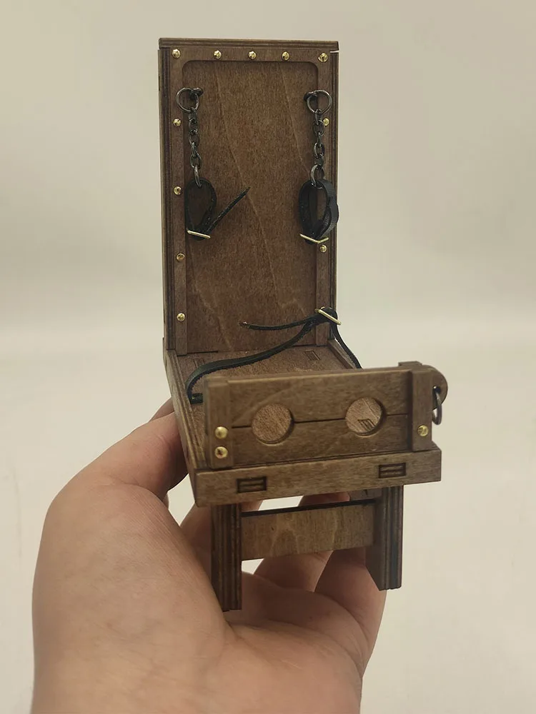 1/12 Soldaat Mini Houten Gereedschap Middeleeuwse Kerker Scène Accessort Straf Model Cosplay Speelgoed Voor 6 "Action Figure Decoratie