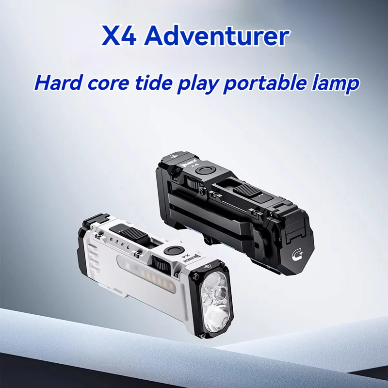 

Фонарь WUBEN X4 с высокой яркостью, боковой регулировкой яркости, длительным временем работы, RGB, магнитный, портативный, водонепроницаемый IP68, 5-1500 люмен, 7 цветов, белый свет