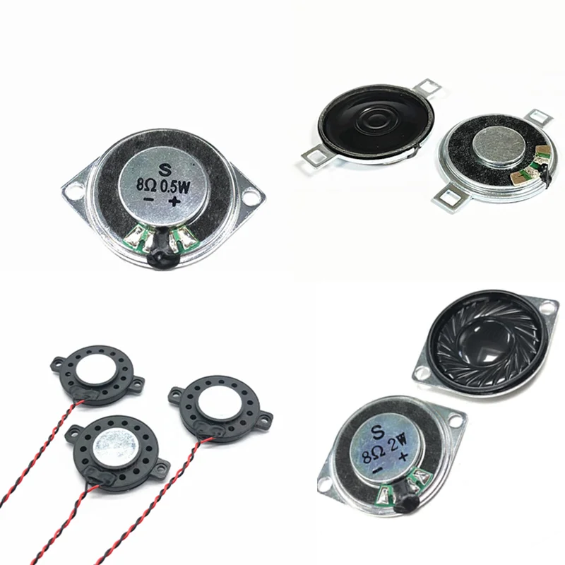 

0.5W 1W 2W 8R with ears Mini Speaker 8 Ohm Loud Speaker Diameter 28mm 30mm 40MM Loudspeaker With Mounting Holes