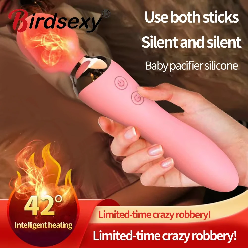 Vibrador AV Magic Wand para mujer 360 ° Estimuladores de clítoris con vibración de rotación, masajeadores vaginales del punto G, masturbadores femeninos, Juguetes sexuales