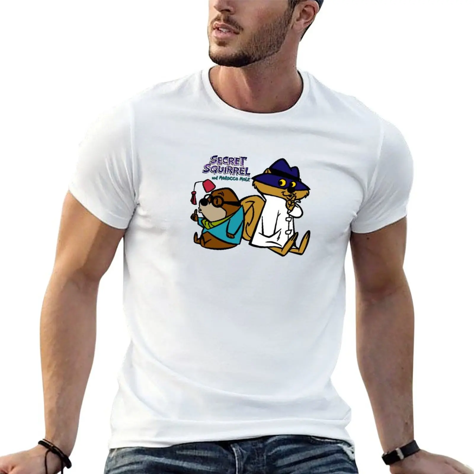 

Secret Squirrel & Morocco Mole T-Shirt funny t shirts cotton man t shirts for men casual T-Shirt