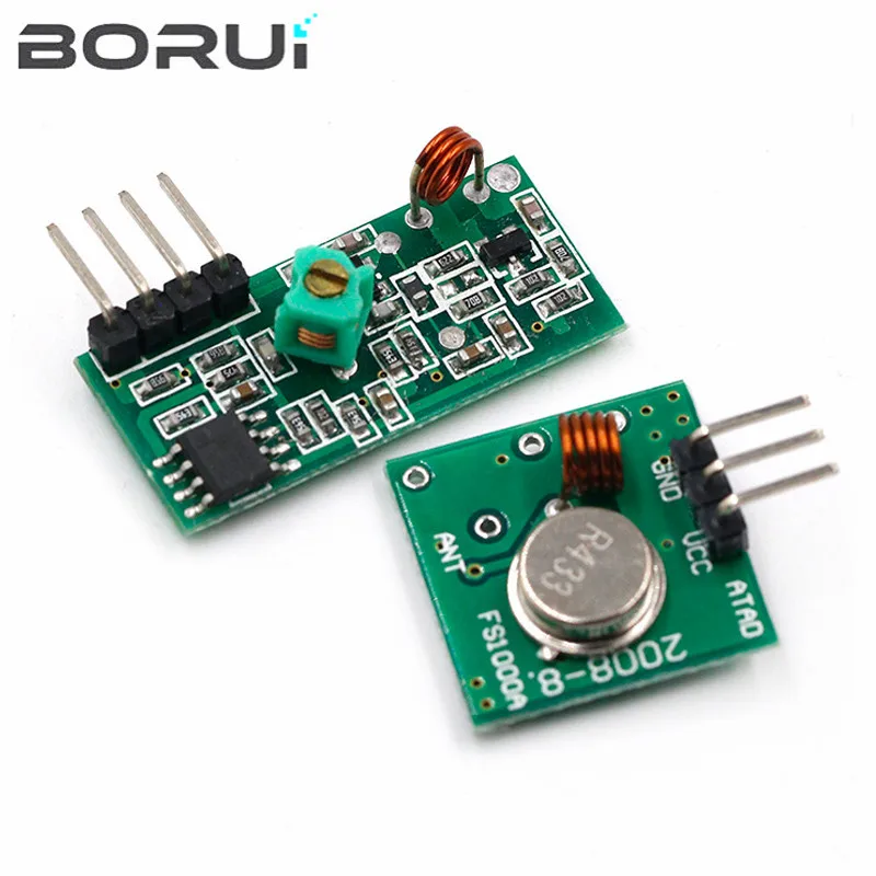 433 Mhz RF Transmitter and Receiver Module Link Kit for ARM/MCU WL DIY 315MHZ/433MHZ Wireless Remote Control for arduino Diy Kit