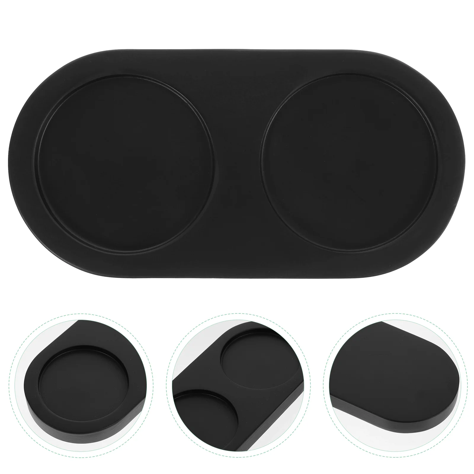 Grinder Base Condiment Tray Sauce Bottle Home Pepper Sponge Holder Wooden Serving Utensils Salt Storage Trays Bottom Pad