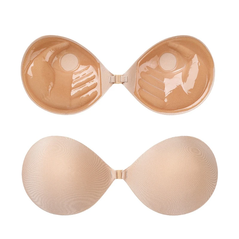 Ladies' front button palm cup chest patch, thickened, reusable, suitable for invisible bras in wedding dresses and other clothin