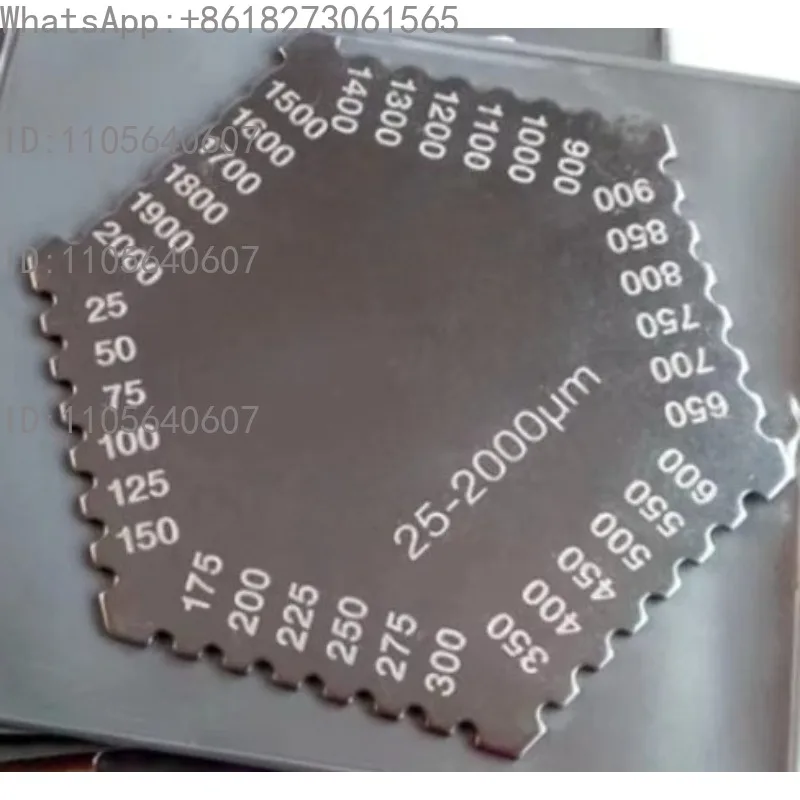 1PCS  Wet Film Comb PG-3501, Hexagon Wet Film Thickness Gauge PG-3507, Paint Coating Thickness Measuring Comb