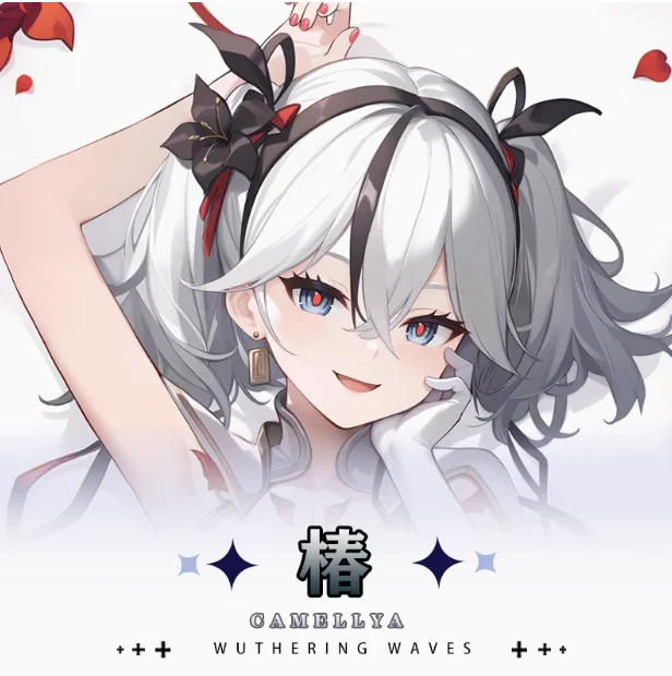 애니메이션 물결 카멜리아 섹시한 다키마쿠라 포옹 바디 베개 케이스, 오타쿠 로리 베개 쿠션 커버, 침구 선물, HY