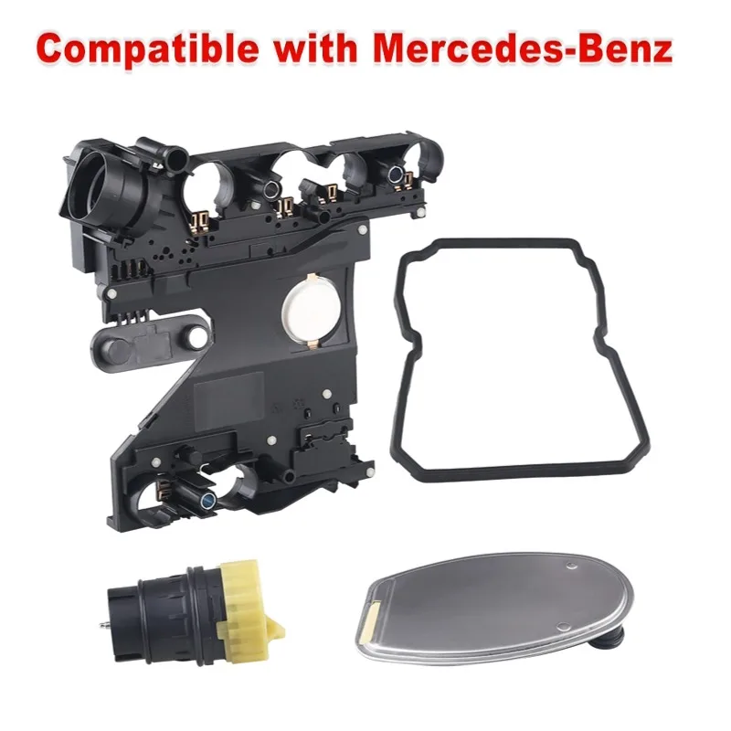 

for Mercedes-Benz 1402710080 1402701161 2035400253 Transmission Conductor Plate + Connector Adapter+ Filter + Gasket Kit