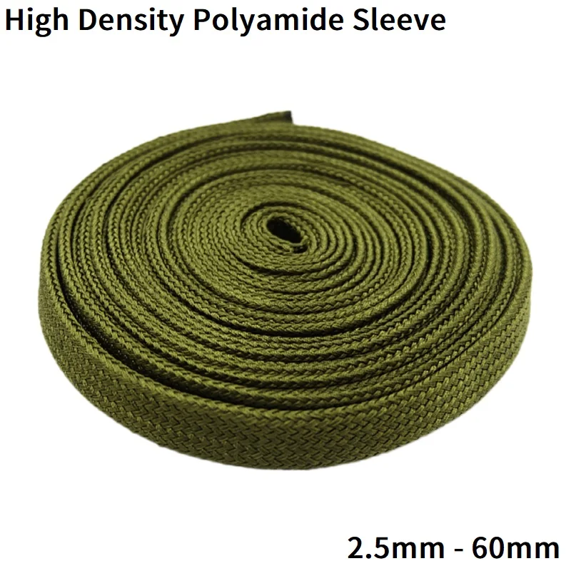 

1M/10M Insulated Expandable Braided Sleeving 2.5mm - 60mm Nylon Tight Wire Gland High Density Polyamide Protection Cable Sleeve