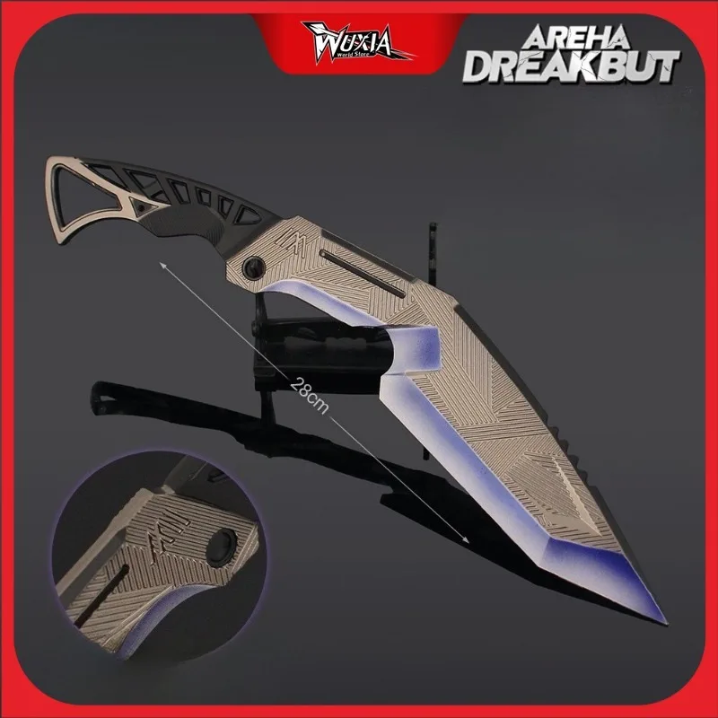 28CM Arena Breakout Hanxing Cuts Iron Nepal Legering Wapen Model Game Props Randapparatuur Collectie van Ornamenten Tactische Speelgoed gift