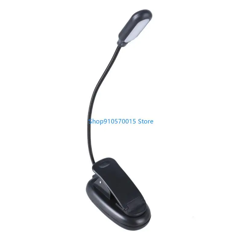 B95C LED Clip Desk Lamp Reading Light Lamp Eye Care Protective with 3 Dimmable Brightness 3 Light Modes Flexible Gooseneck