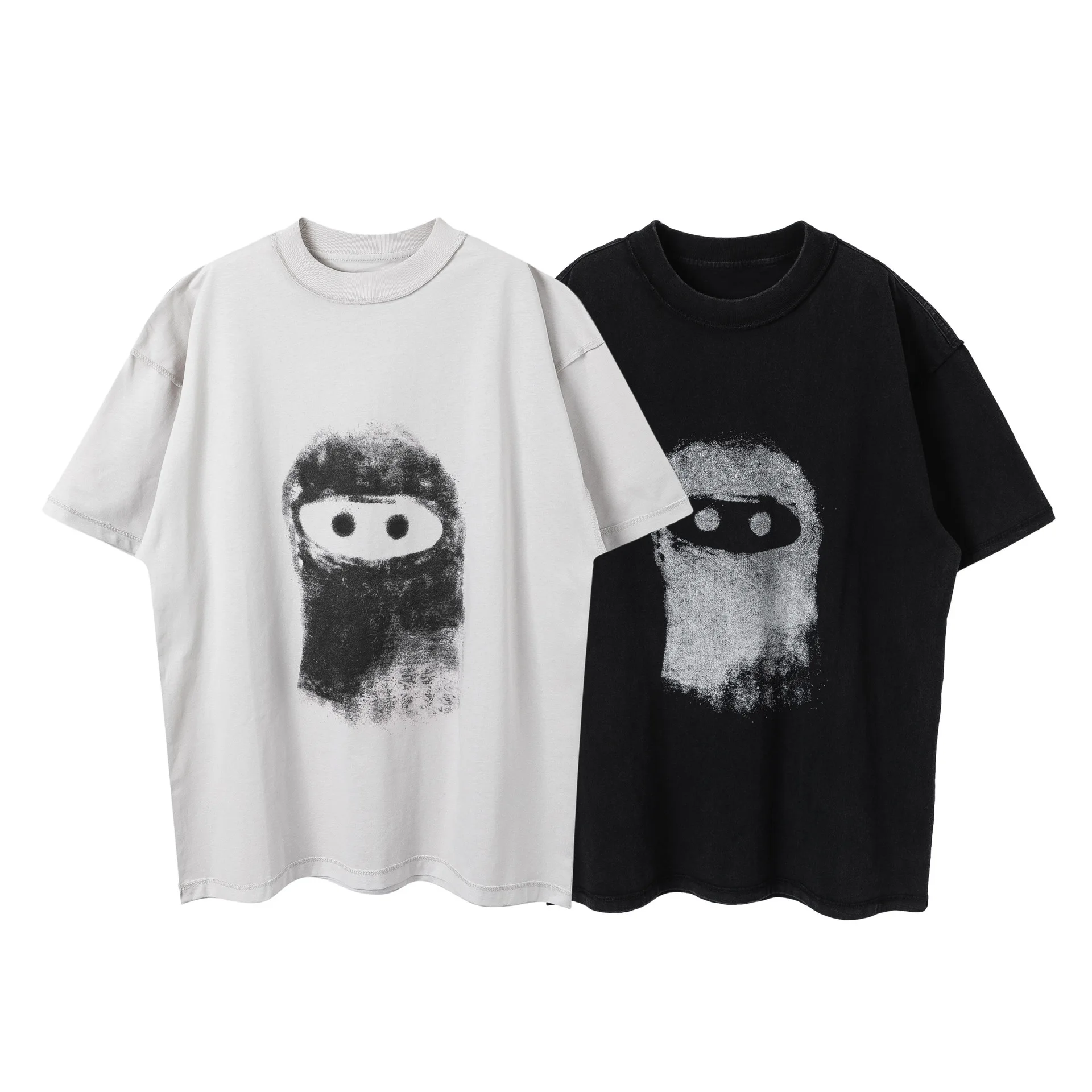 Arnodefrance ADF NFT Illustration YE doll graffiti wash to make old short sleeves T shirts