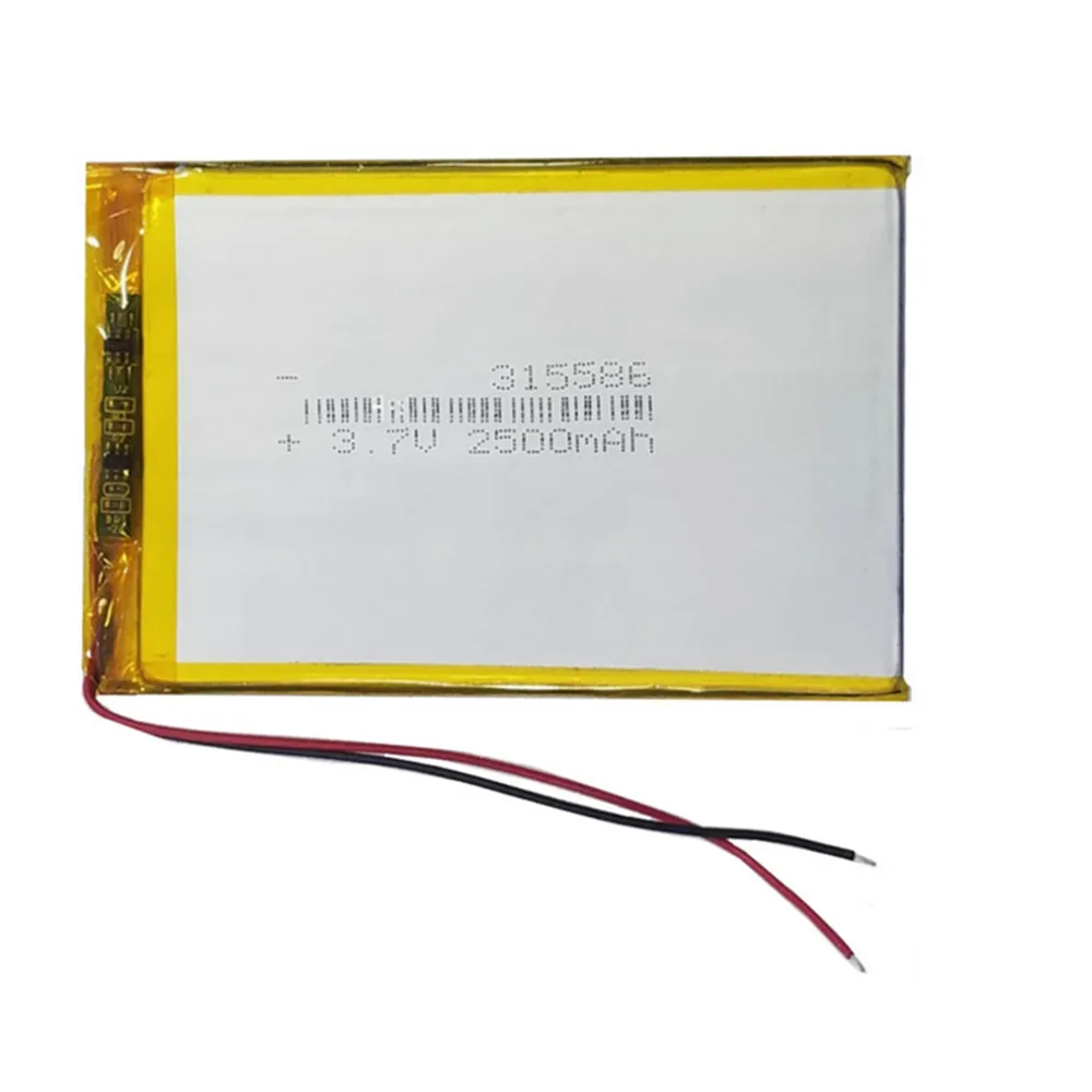 3.7V 2500Mah 315586…