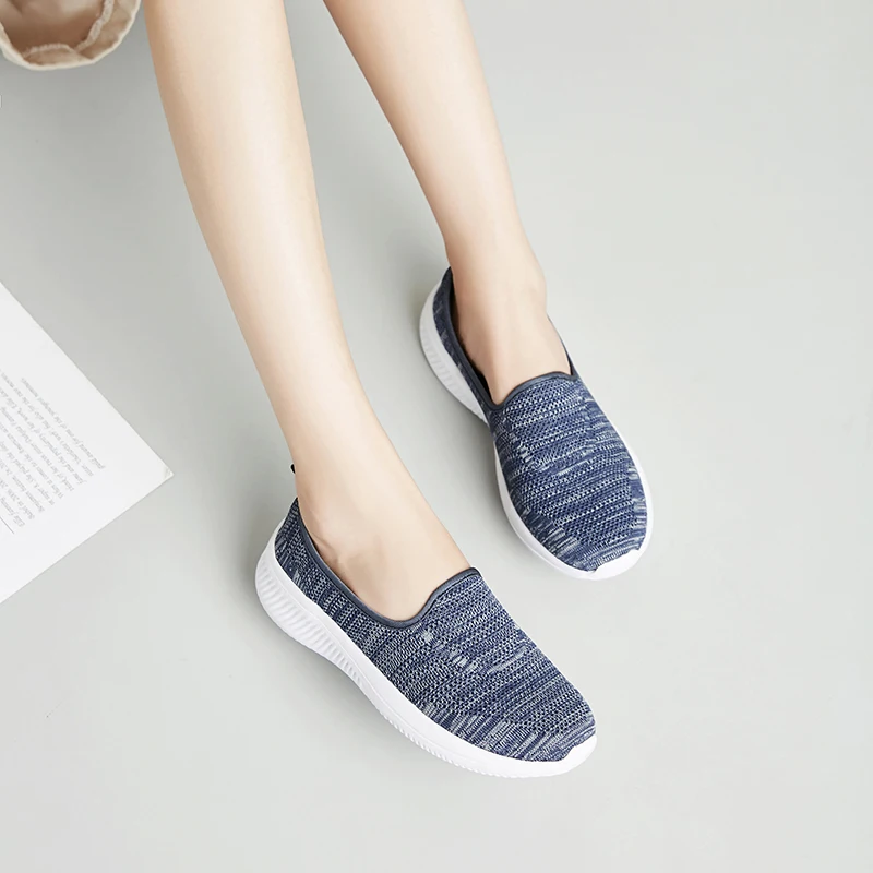 أحذية رياضية كاجوال أحذية رياضية نسائية قابلة للتنفس بنعل ناعم للمشي واللياقة البدنية خفيفة الوزن ومضادة للانزلاق، مقاس كبير #6