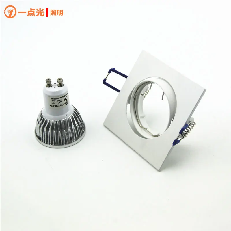 Recessed Downlights Frame Round Fixture Holders Adjustable Cutout 70mm for MR16 GU10 Bulb Holder Light