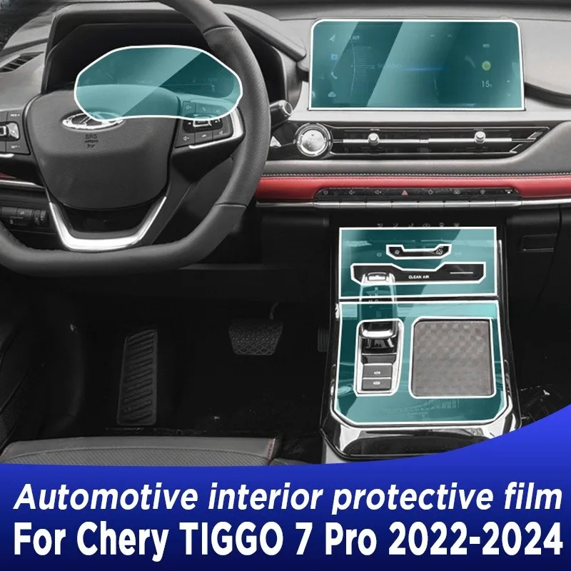 

For CHERY TIGGO 7 Pro 2023 Gear Panel Navigation Automotive Interior Screen Protective Film TPU Anti-Scratch Sticker Protect