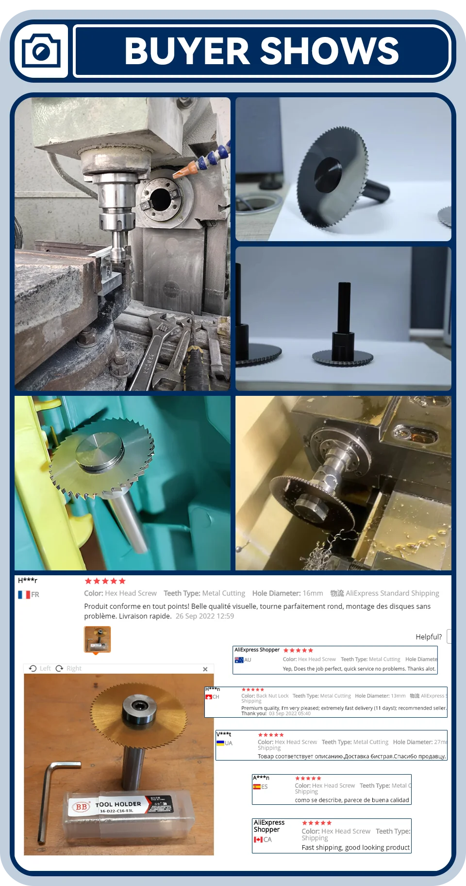 BB Schlitzsäge Dornhalter Säge Fräser Schlitzen Schneiden Vorne Hinten Schloss 10mm 12,7mm 13mm – Detail 26