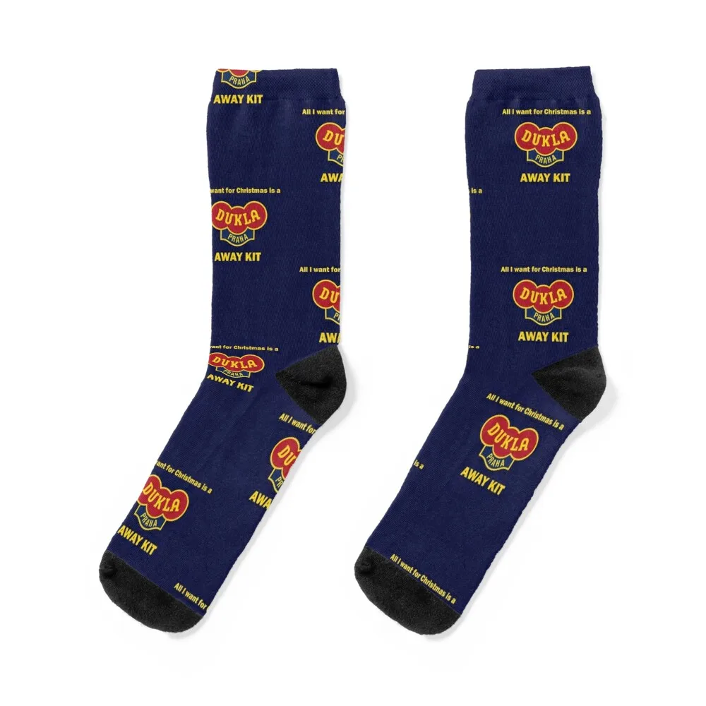 Dukla Prague Away Kit Socks moving stockings crazy Socks Girl Men's