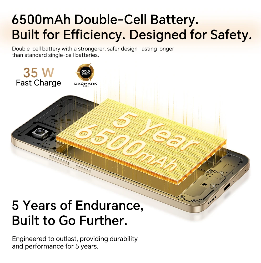 هاتف ذكي HONOR X7d 4G الإصدار العالمي Qualcomm Snapdragon 685 6.77 بوصة TFT شاشة LCD كاميرا 108 ميجابكسل زر AI فوري 6500 مللي أمبير NFC