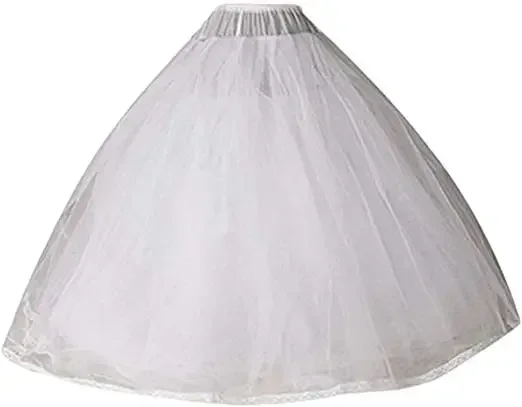 Women's Tulle Petticoat Crinoline Half Slip Underskirt for Bridal Dress