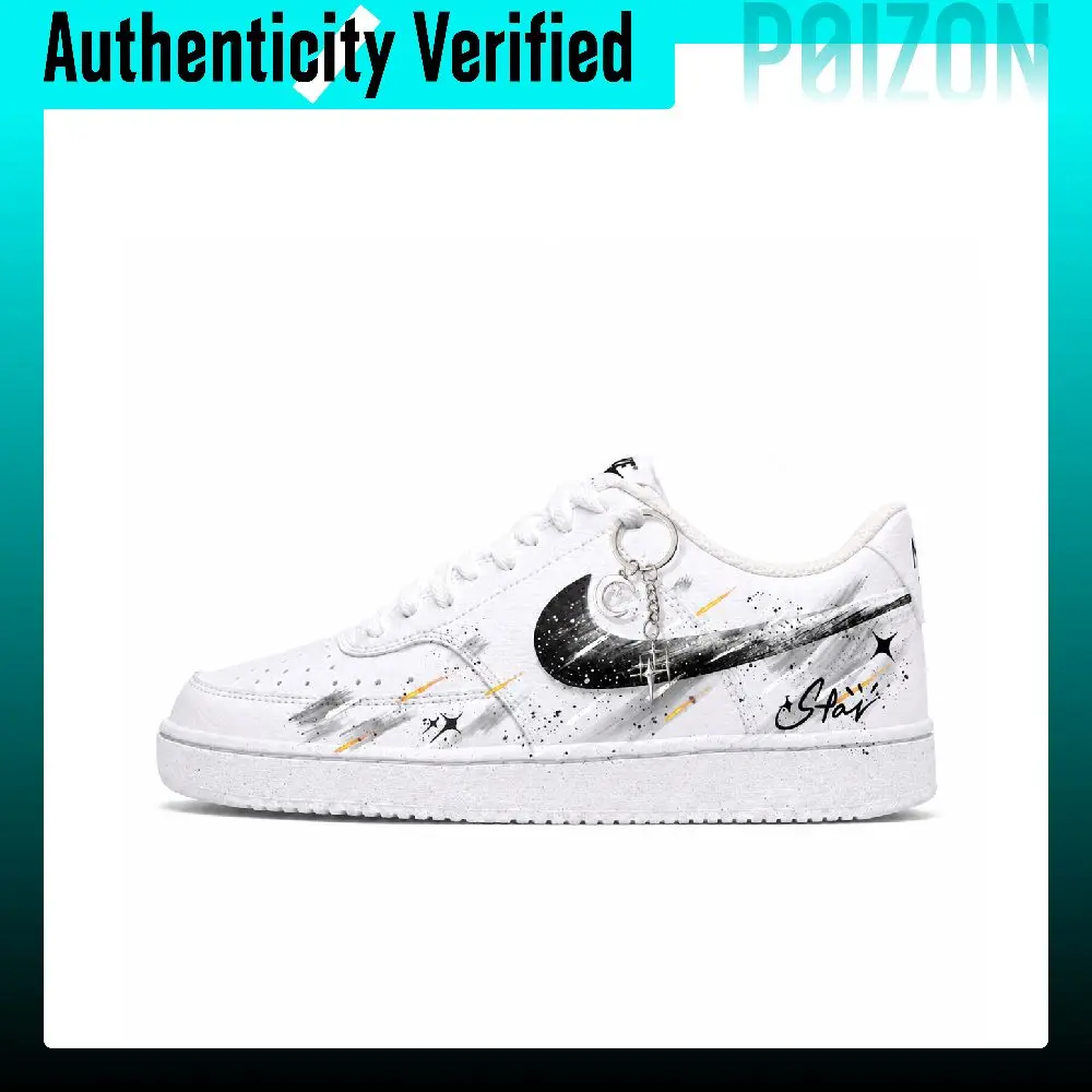 Nike Court Vision 1 Skate Shoes Men's Low-top White DH2987-100（Team2043）