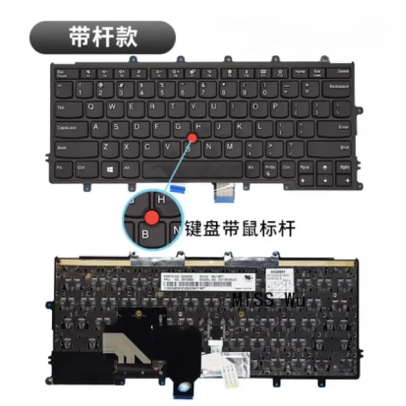 New Laptop Rreplacement Keyboard Compatible for Lenovo Thinkpad IBM X240 X240S X240I X230S X270 X250 X260S X260