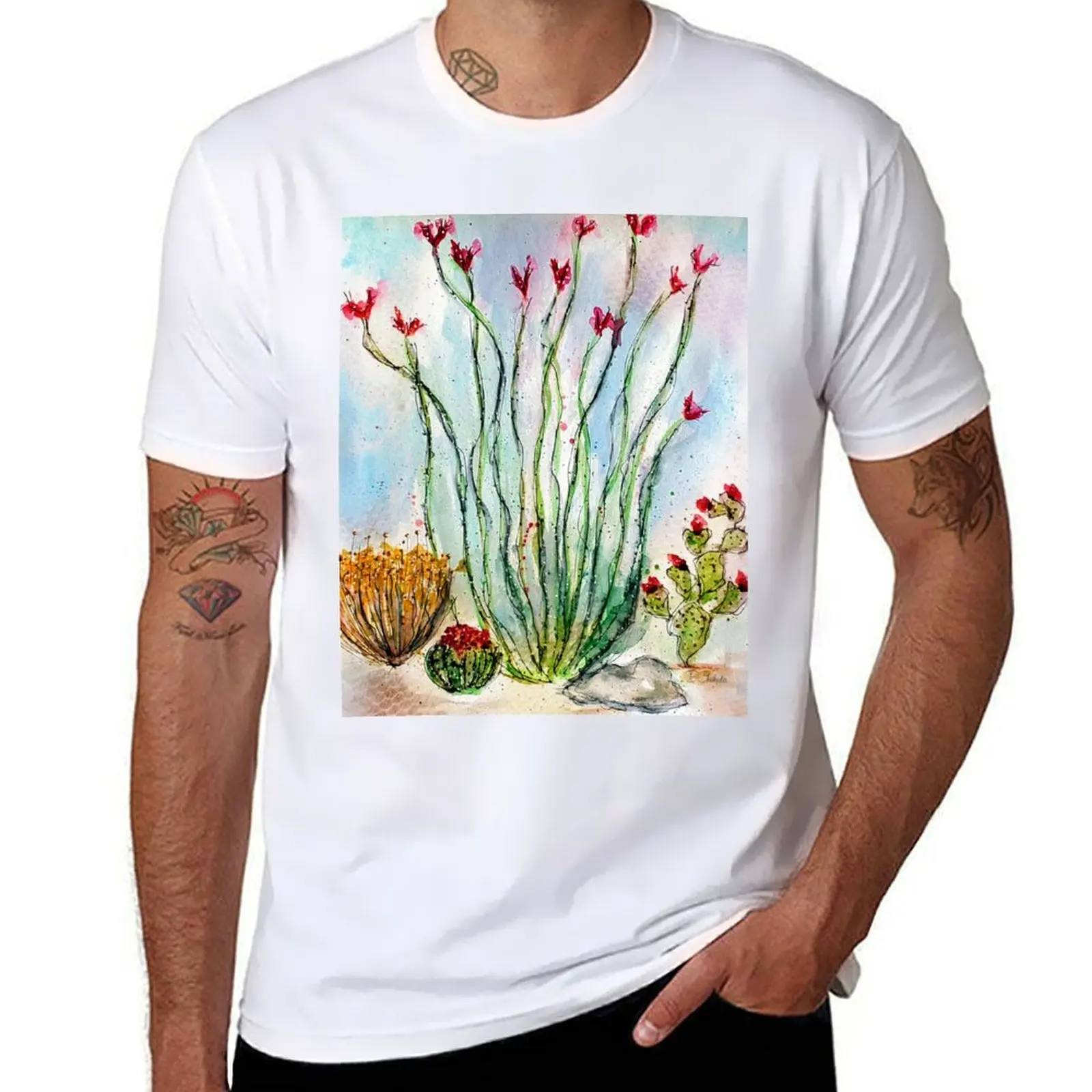 

graphic Blooming T-Shirt shirt print shirts custom personalised t for man tees Ocotillo-Barbara t shirt t Chichester