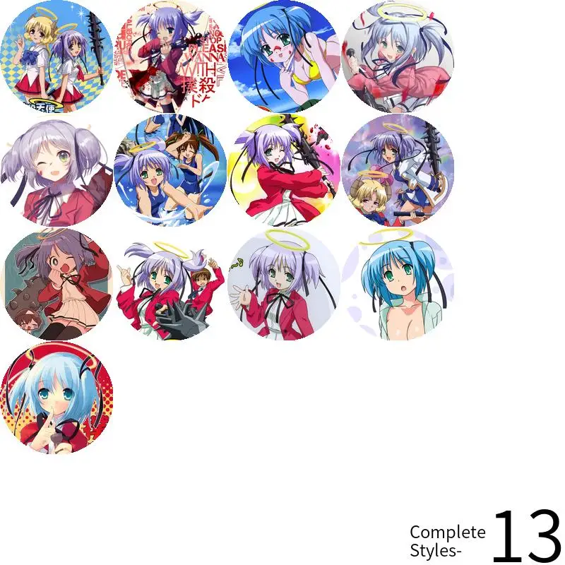 Bokusatsu Tenshi Dokuro-chan Mitsukai Dokuro Game أنيمي شخصية شارة بروش مرساة الأجهزة الطرفية دبوس تلميذ قبعة حقيبة مدرسية