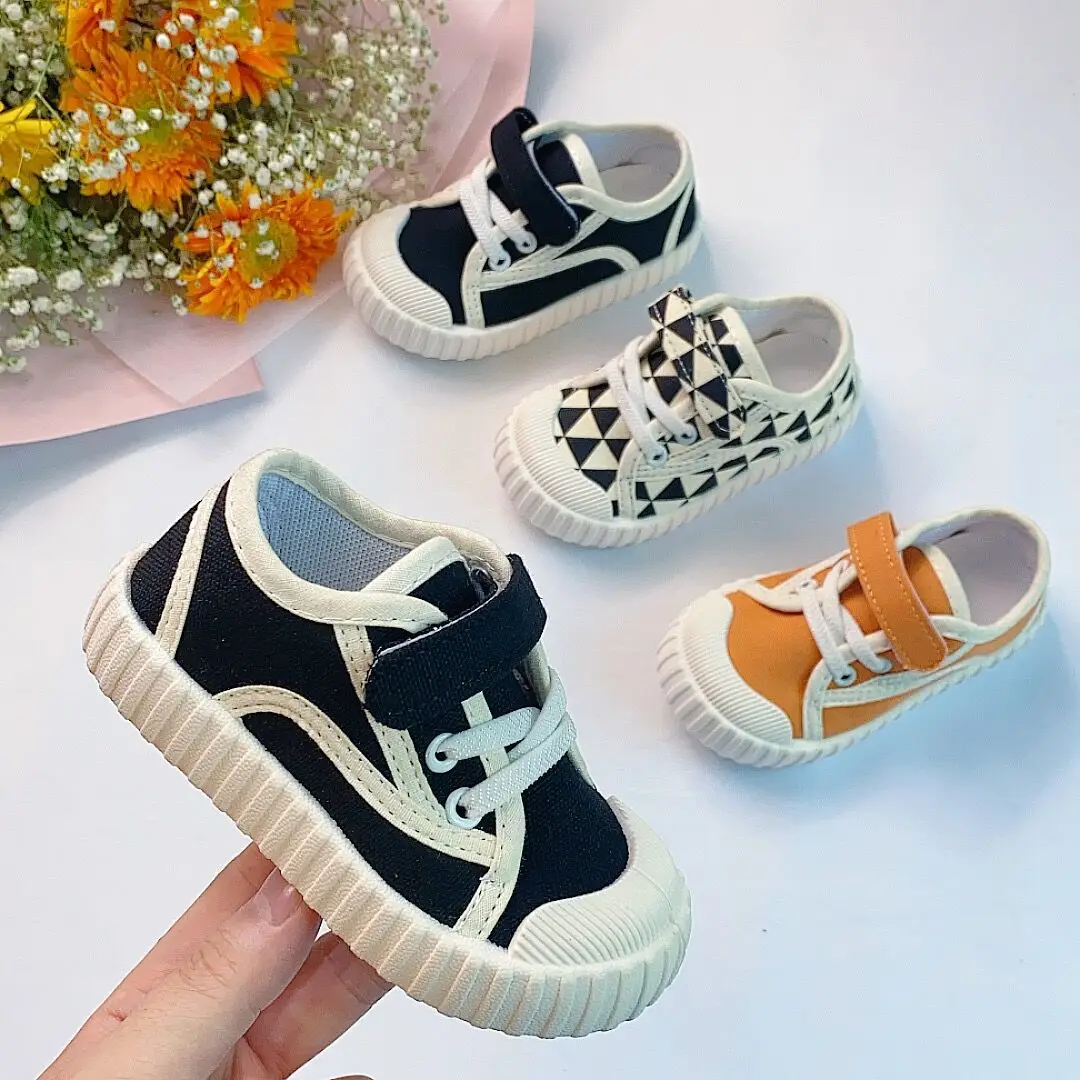 New Children Canvas Shoes Spring Fashion Soft Comfortable Boys Sneakers Girls Casual Shoes Kindergarten Shoes Baby Sneakers