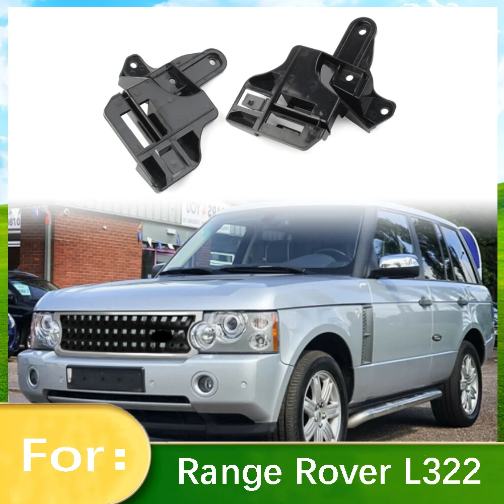 1 Pair Car Front Bumper Fender Bracket Mouting Left & Right For 2006-2009 Land Rover Range Rover Black ABS DPL500070 DPL500060