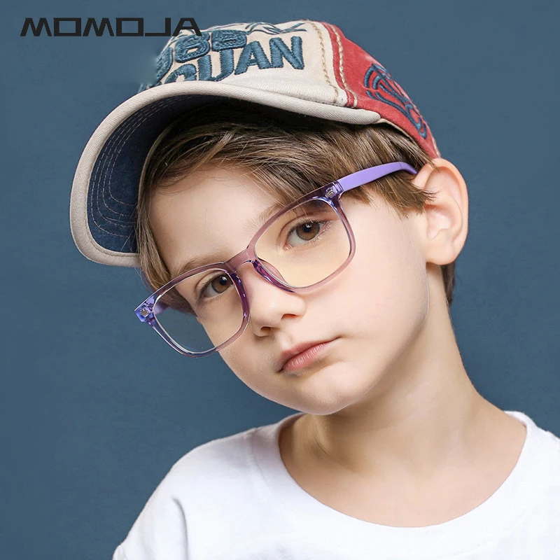 MOMOJA-gafas ópticas con montura para miopía para niños y niñas, Gafas cómodas, antiluz azul, moda ultraligera, TR90, YKF8297