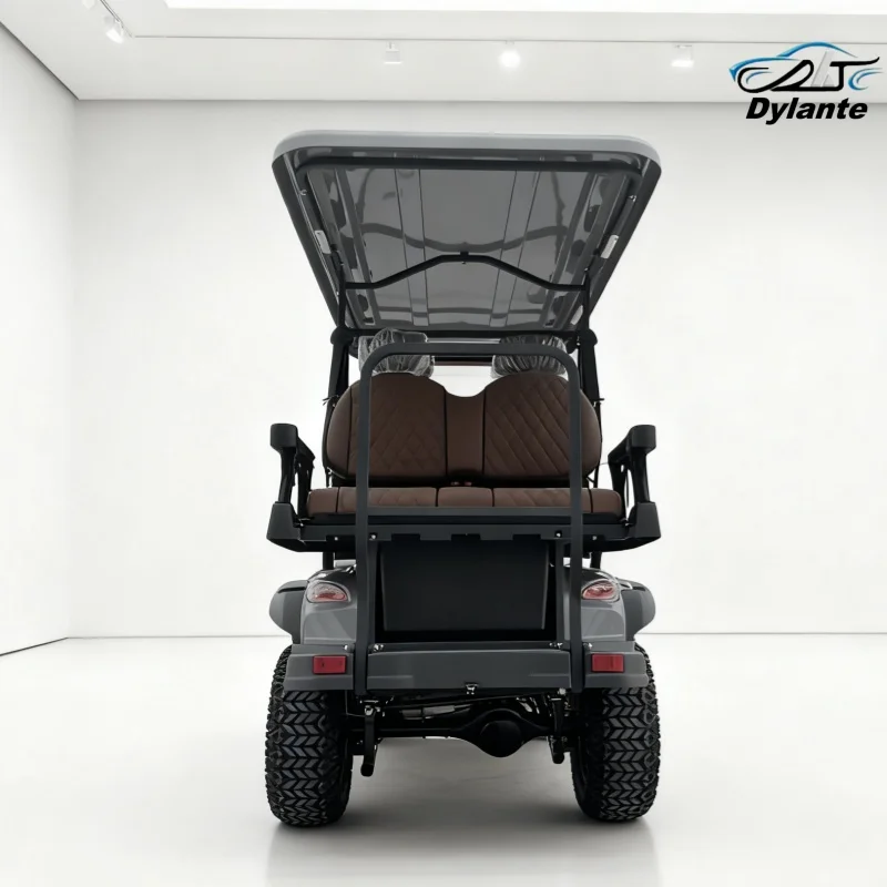 عربة جولف كهربائية للبيع بالجملة مع بطارية ليثيوم لمستشفى الفندق مع المصد الأمامي للزجاج الأمامي القابل للطي #4