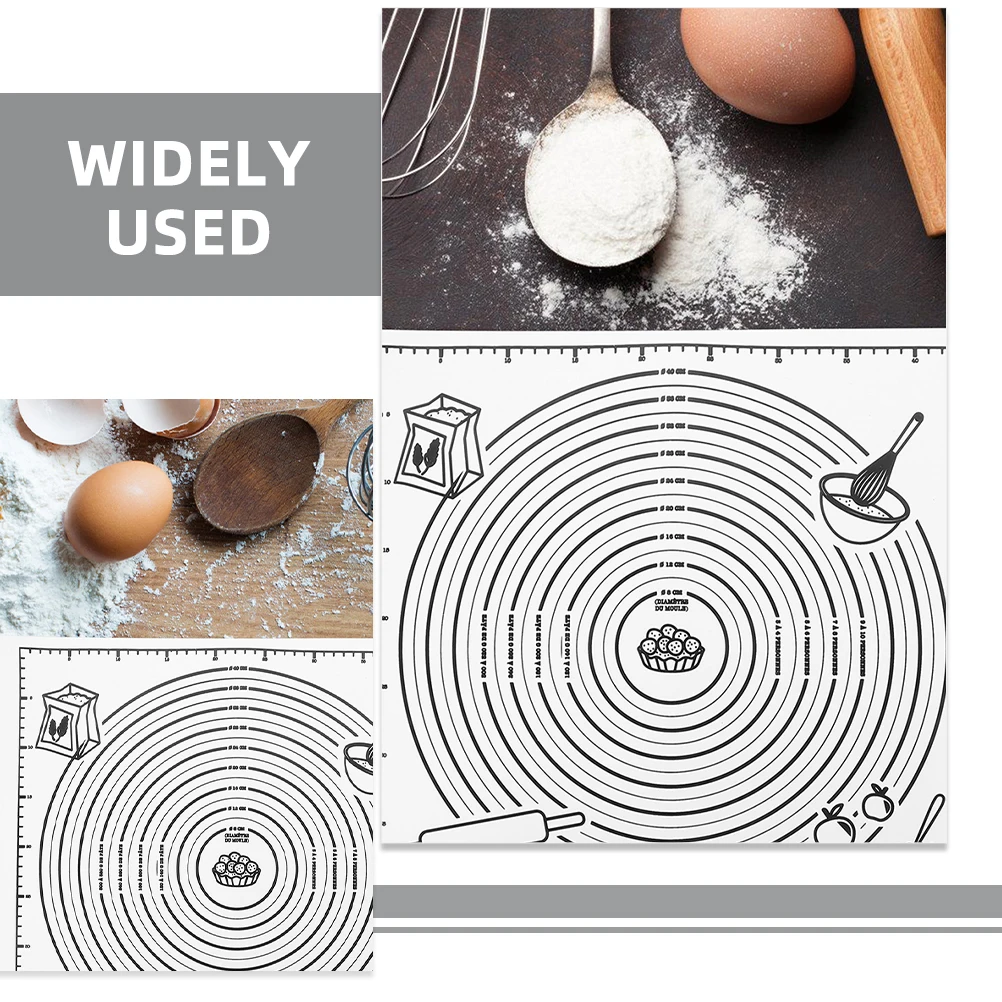 

Silicone Kneading Baking Mat Anti Skid Reusable Pastry Rolling Kitchen Tools Dough Silicone Kneading Mat Maker Pizza Bread