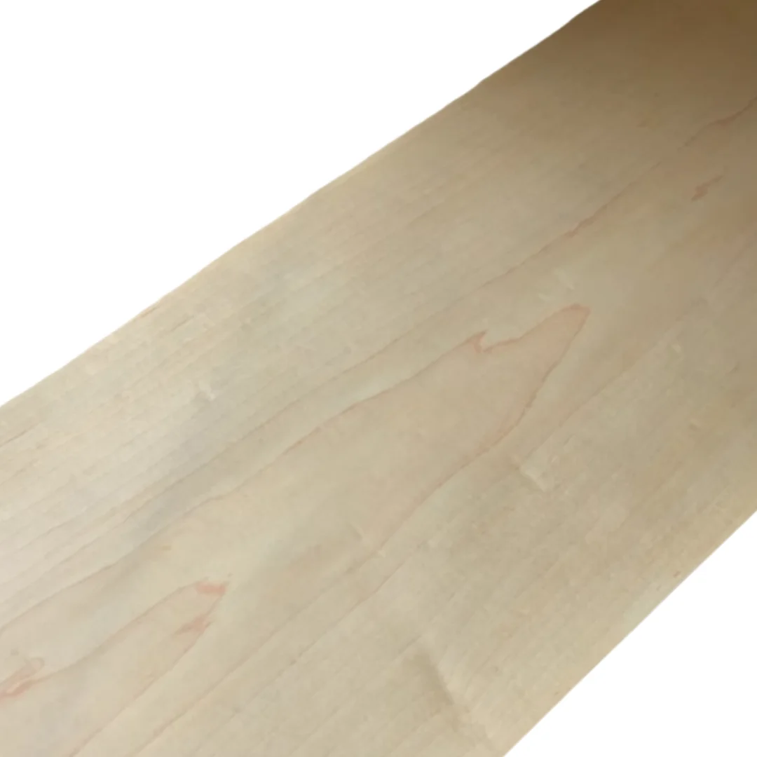 

L:2.5meters Width:180mm T:0.25mm Canadian Maple Wood Veneer DIY Home Furniture Interior Decoration Desktop solid wood veneer