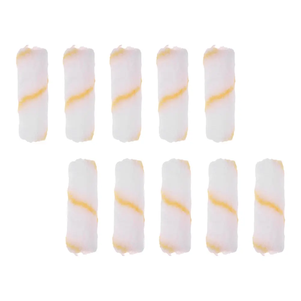 

48pcs Paint Roller Covers Mini Wall Painting Rollers 4 Inch Brush Sleeve Rectangle Home Repair Tools Smooth Surface Long