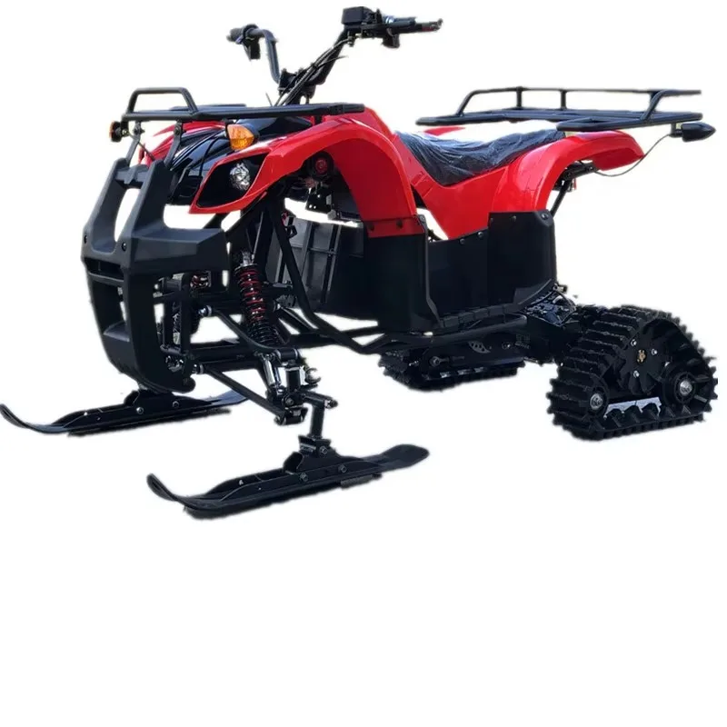 

Electric Skiing Vehicle with 125cc Displacement Beach Car for Snow Ice Off-Road Crawler with Chain Drive Transmission