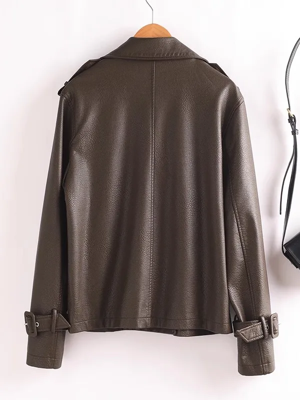 本革バイカージャケット レディース オルト スレ ブラ 春秋新作 クールな感覚 高級感 小さいサイズ おしゃれ