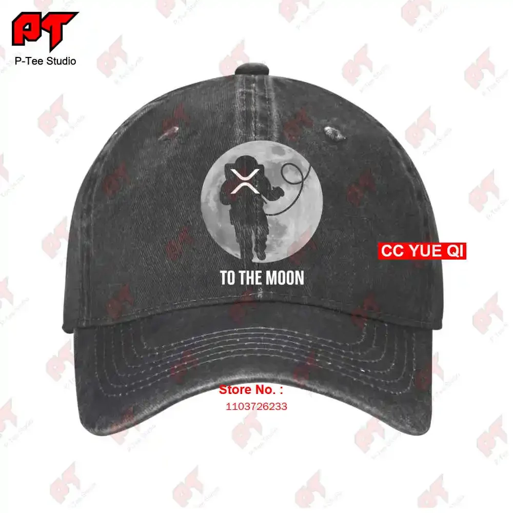 Ripple Xrp Astronaut To The Moon Xrp Coin Crypto Wallet Baseball Caps Truck Cap YFQQ