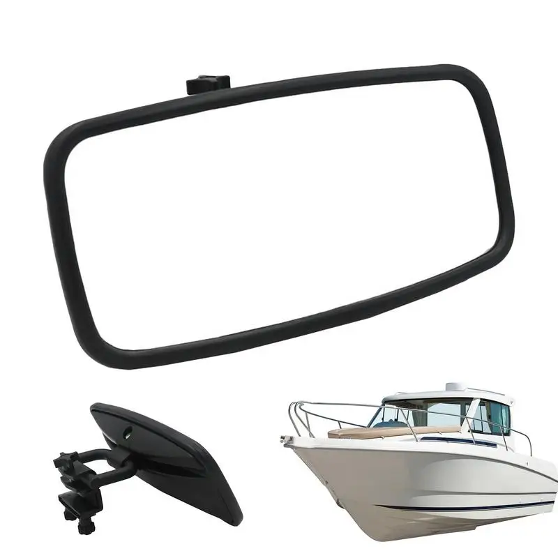 

Boat Rear View Mirrors Surfing Water Sport Clamp-On Boat Mirrors Large Water Ski Rear View Boat Clamp Mirrors For Clear Vision