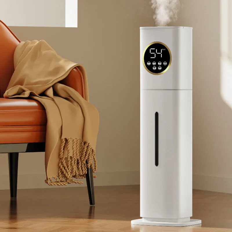 

8L Capacity Floor-type Air Purifier Mist Maker Intelligent Touch Screen Adjustable Aromatherapy Fog 220V Electric Humidifier