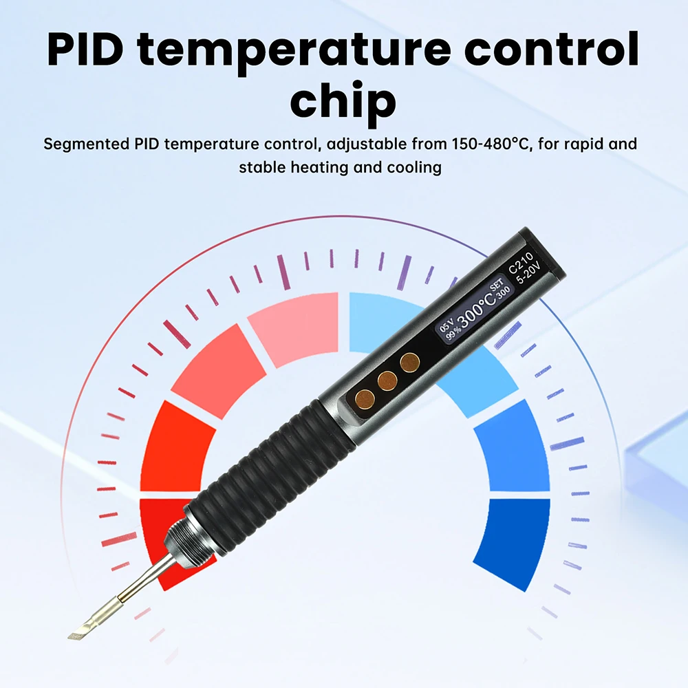 DC 9-20V 휴대용 미니 타입-C USB 가정용 전자 수리 납땜 도구 학생용 전기 납땜 펜