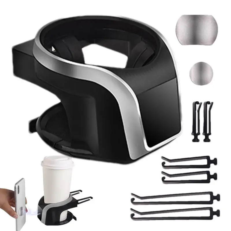 Auto Cup Holder Vehicle Storage Adjustable Car Cup Holder Cupholders Extender Non-Slip Car Interior Drinks & Phone Holder For