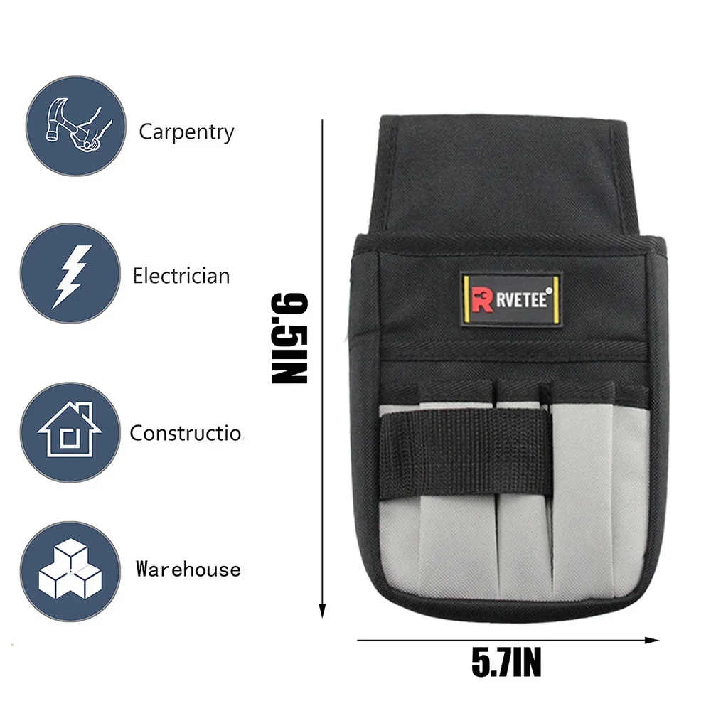 حقيبة حزام أدوات محمولة من RVETEE مع حلقة تسلق بخطاف لأدوات الكهربائي منظم حقيبة أدوات حقيبة صيد هدية للرجال #2