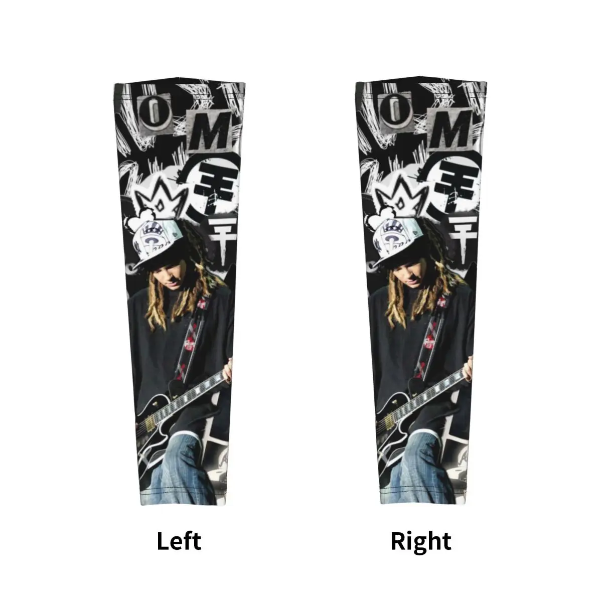 トキオホテル トム・カウリッツ 音楽バンド アウトドア アームスリーブ 日焼け止め UVカット カバー 夏 サイクリング タトゥースリーブ