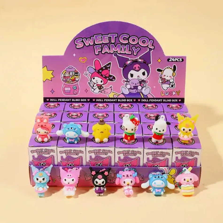 24PCS Italian Brainrot Blind Box Toy Tungtungtung Sahur Tralarero Tralala Bombardinocrocodilo Figuras Llavero Regalo de Cumpleaños