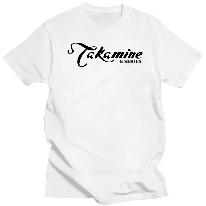 New Takamine G-Series Guitar Music Logo Men's White T Shirt Size S to 3XL fashion print tshirts male casual style tee-shirt