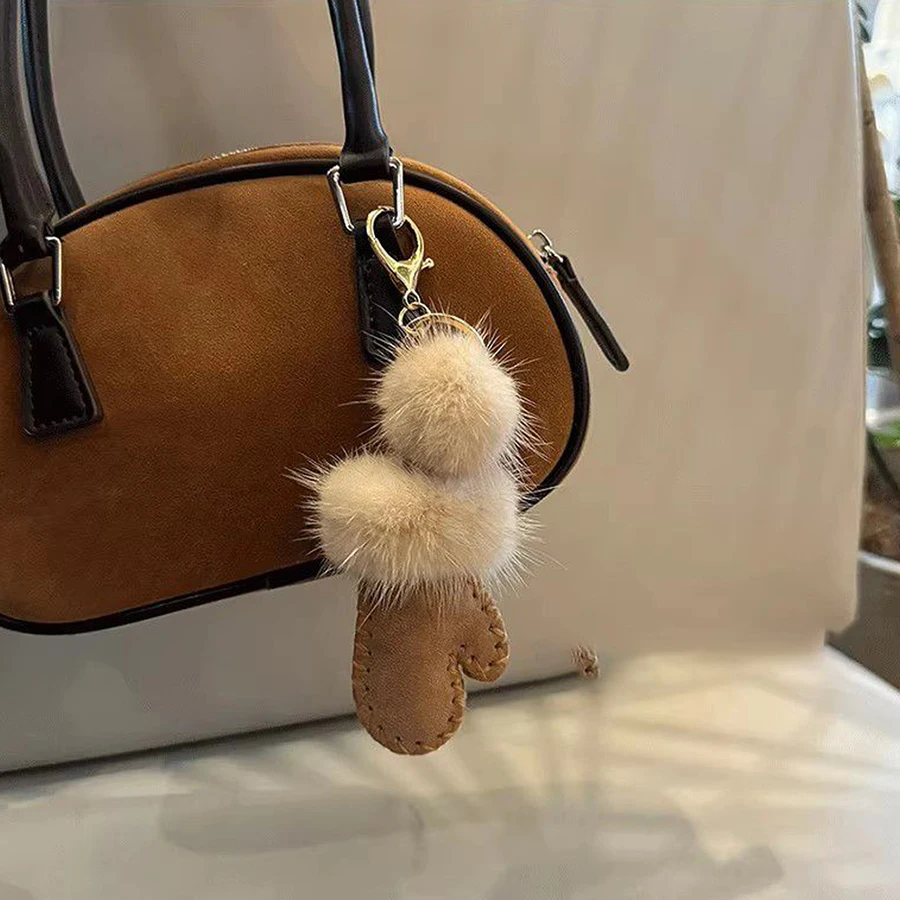 

Женская сумка, подвески, норковые меховые мини-тапочки, ботинки, перчатки, милые кавайные аксессуары для сумок, многофункциональный высококачественный брелок