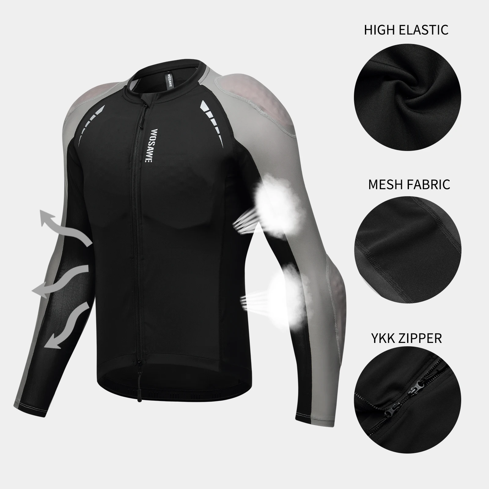 WOSAWE Mens Motorcycle Mesh Ri - Men'S Fashion Light Jacket ulasan dan harga