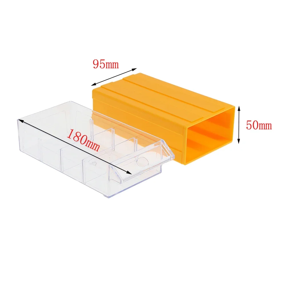 1PC Stackable Plastic Hardware Parts Storage Boxes Component Screws Tool Box Stackable Household Storage Box Storage Accessory