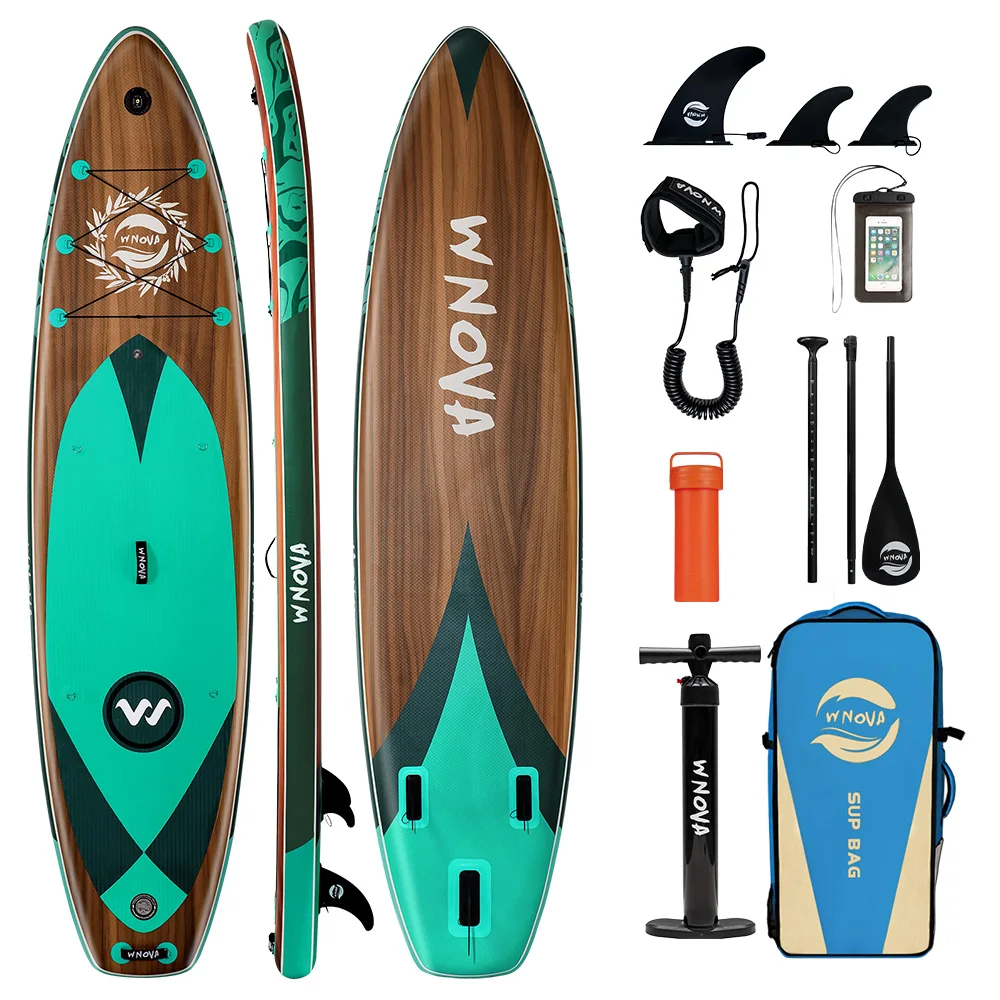 2026 Neue WNOVA-Serie Paddleboard, ultraleichtes aufblasbares Paddleboard, 335-350 cm Größe, PVC-Material, Wassersport für Erwachsene, Yoga, Angeln, Reisen, Meeres-Surfen, rutschfestes Paddleboard